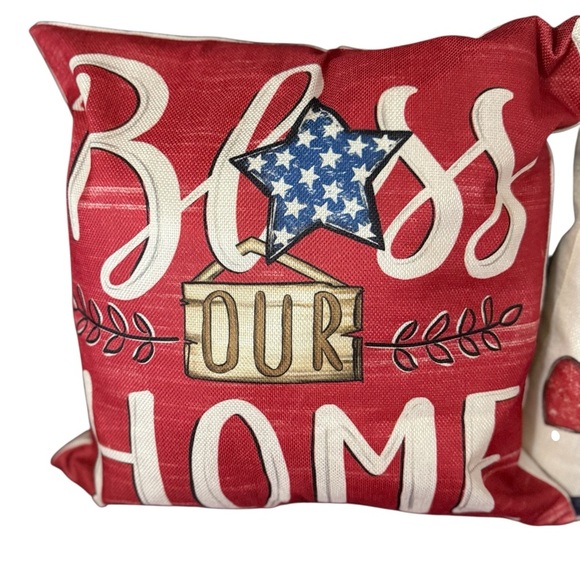 4 Patriotic Pillows/Pillow Covers to Brighten Your Home. $65 OBO - Picture 4 of 5